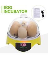 7-96 Digital Mini Egg Incubator Automatic Clear Bird Chicken Duck Hatcher - £26.78 GBP
