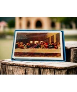 Last Supper Jesus Disciples Vintage Funeral Memorial Prayer Cards In Box... - $487.03 MXN