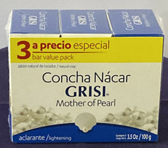 Grisi Mother of Pearl Bar Soap Jabon Concha Nácar 3.5 Ounce (3 per pack) - $16.50