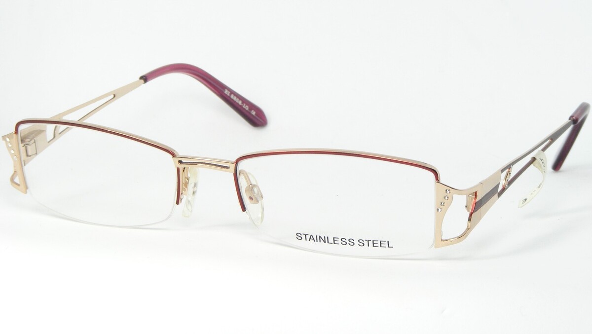 Occhiali Da Donna BI 8858 10 Oro/Bordeaux Montatura Occhiali 51-17-135mm - $56.42