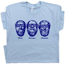 Socrates T Shirt Geek Shirts Plato Aristotle Tees Three Philosophers Fun... - £15.71 GBP