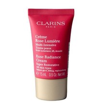 CLARINS Rose Radiance Cream Super Restorative 15ml/ 0.5oz Sealed Unboxed - £11.20 GBP
