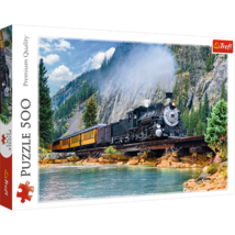 500 Piece Jigsaw Puzzle, Mountain Train, Locomotive Puzzle, Adult Puzzles, - $635.91 MXN