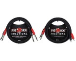 Pig Hog PD-21403 Dual 1/4&quot; Mono (Male) Cable, 3 Feet - £12.19 GBP