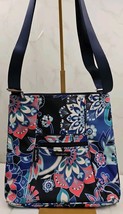 Vera Bradley Lotus Flower Nylon Triple Zip Hipster - $15.99