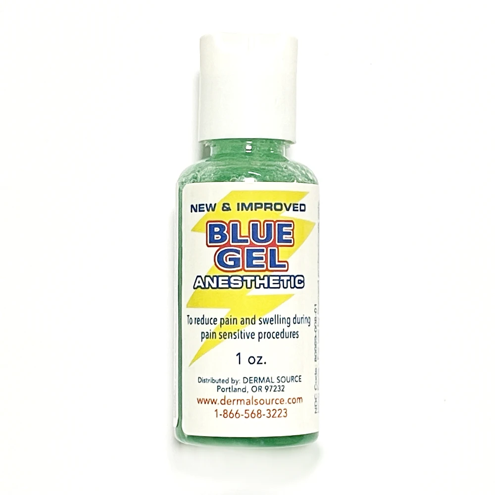 The original topical blue gel for during permanent makeup and microblading 1oz bottle thumb200