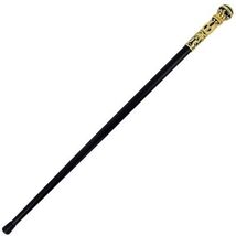 36" Golden Blue Carved Knob Deluxe Steel Walking Stick Gentleman's Cane image 2