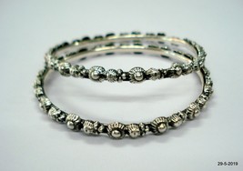 Sterling Silver Bangle Bracelet Chudiyan Traditional Handmade Jewellery - £100.32 GBP