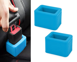 Seat Belt Holder Easy Access Seatbelt Accessories for Kids 2 Pieces(Blue) - $21.38 CAD