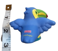 Fisher Price Little People Noahs Ark Blue Toucan Bird Figure 2002 Kids Toy Vtg - £7.95 GBP