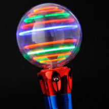 Light Up Spinning Ball Wand Flashing LED Magic Wand Show Spin Lights Toy NO BOX - £10.11 GBP