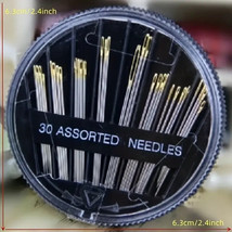 Sewing Needles Assorted Sizes - 30 Needles in a Convenient Spin Dispenser - $3.99