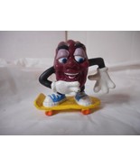 1988 California Raisins Figure Yellow Skateboard CALRAB 2 inch #A3 Stands - £7.87 GBP