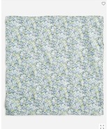 New J Crew Liberty Green Ivory Floral Cotton Square Bandana Scarf Multiway - £19.56 GBP