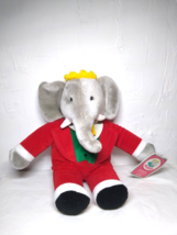 Babar The Elephant by Gund 14” 1988 Vintage Stuffed Plush Toy Christmas ... - £13.21 GBP