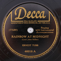 Ernest Tubb – Rainbow At Midnight / I Don&#39;t Blame You - 1946 78 rpm Record 46018 - £9.81 GBP