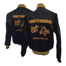 Pair Vintage Couples Satin Bomber Jackets Honeycombers Torrance CA Small... - $46.40