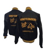 Pair Vintage Couples Satin Bomber Jackets Honeycombers Torrance CA Small... - £34.86 GBP