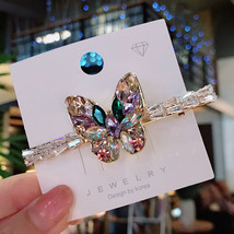 Dazzling Colorful Crystal Butterfly Hair Clip - £6.43 GBP