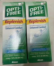 2 Opti-Free Replenish Enhanced Comfort Solution 10oz Exp 11/2027 - $16.82