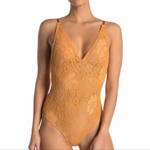 Free People orange lace Live It Up bodysuit XS new - $27.98