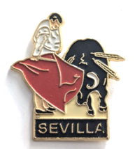 Sevilla Spain Matador Bullfighter Bull Bullfighing Enamel Pin Souvenir S... - $14.99