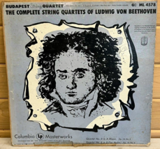 Beethoven Budapest String Quartet No. 5 and 6 Vintage Record 33 RPM 12&quot; - £9.93 GBP