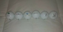 6 Pinnacle Golf balls #3 with logos of various courses Never hit - £20.43 GBP