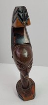 VTG Antique Carved Wood African Female Head Bust Sculpture Figurine Folk... - $29.02