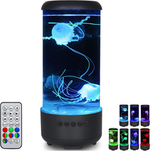 Jellyfish Lamp with Bluetooth &amp; White Noise Sound, 33 LED 7-Color Changing Light - £53.69 GBP