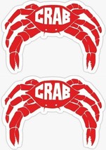 x2 10cm Vinyl Stickers reggae laptop record labels crab punch reggae lovers rock - £4.00 GBP