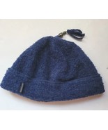 Obermeyer Wool Acrylic Hat Cap Navy Blue Metal Beads Stretch Womens One ... - $380.56 MXN