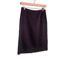 Tahari Arthur Levine Size 4 Black Pleated Back Pencil Skirt Office Professional - £16.95 GBP