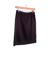 TAHARI ARTHUR LEVINE Size 4 Black Pleated Back Pencil Skirt Office Profe... - £17.00 GBP