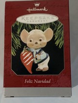 Hallmark &quot;Feliz Navidad&quot; Mouse With Hot Chili Pepper Ornament 1998 - $6.79