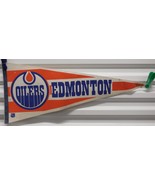 Vintage NHL Edmonton Oilers Full Size 12&quot; x 30&quot; Felt Pennant - £18.82 GBP
