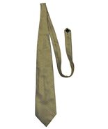 Vintage Henry Jacobson Silk Tie Gold Geometric Pattern Classic Mens Necktie - $13.50