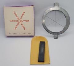 Veg-O-Matic Attachment Wedge Cutter and Sharpening Stone - Vintage - $8.90