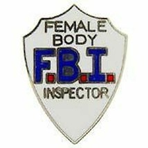 Fbi Female Body Inspector Police Lapel Hat Pin - £11.20 GBP
