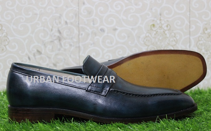 New Handmade Mens Formal Shoes Multi Shaded Leather Slip On Casual & Dress Boot