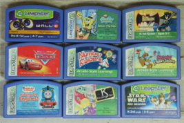 Lot 9 Leapster Game Cartidges Thomas Batman Spongebob Star Wars Cars Scooby - £17.84 GBP