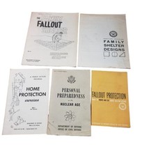 Civil Defense &amp; Survival Atomic Attack Lot Cold War Nuclear Fallout Shelters - $57.95