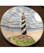 Collectible Royal Norfolk Lighthouse Scenery 7.5&quot; Salad Plate - £14.92 GBP