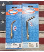 Set 2 Brand NEW Uniweld S22 S254 Fine Medium Soft Flame Brass Tip Air/Ac... - $61.26 CAD