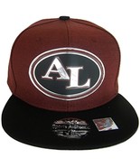 Alabama AL Oval Style Cotton Snapback Baseball Cap (Crimson/Black) - £11.95 GBP