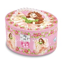 Children&#39;s Fairy Oval Shaped Musical Jewelry Box with Mirror - £36.01 GBP