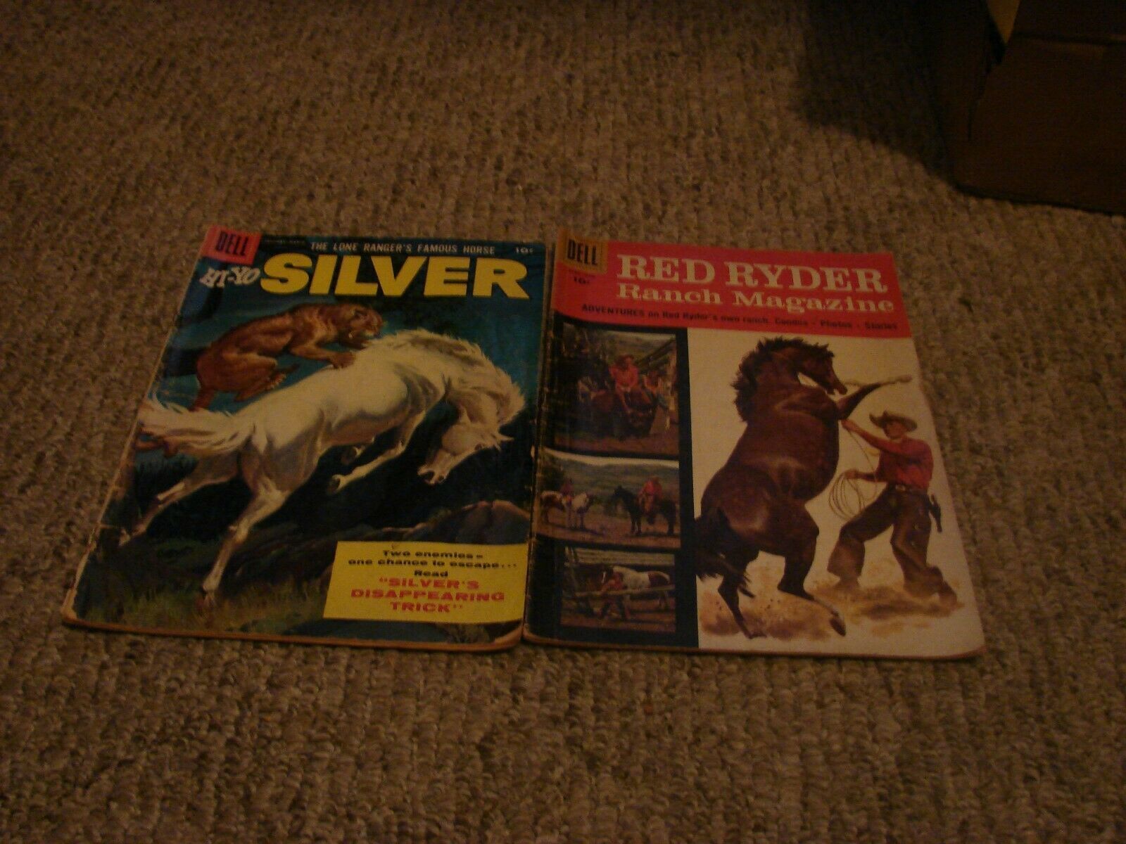 Primary image for LOT OF {2} VINTAGE WESTERN DELL COMIC BOOKS