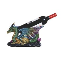 11&quot; w Green Dragon Wine Rack Bottle Holder Dining Room Decoration Figuri... - £67.66 GBP