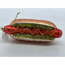 Macy Holiday Lane Glass Blown Ornament - Hot Dog - £11.73 GBP