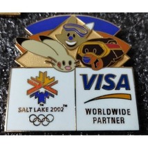 2002 Salt Lake Olympics Visa Worldwide Partner Pin - $93.82 MXN